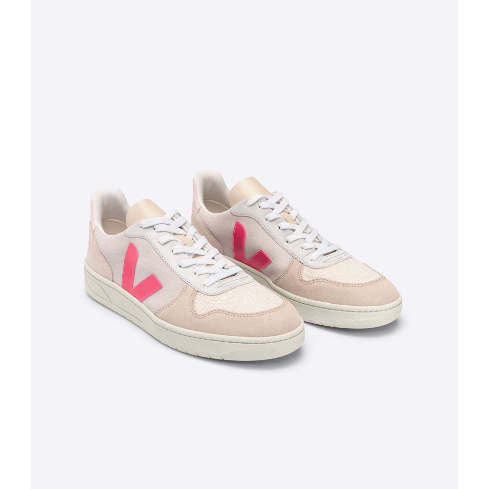 Veja V-10 SUEDE Joggesko Dame Beige | NO 642XYU